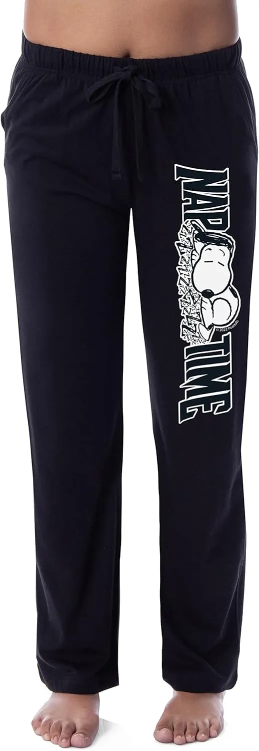 Peanuts Womens' Snoopy Nap Time Character Comic Sleep Pajama Pants