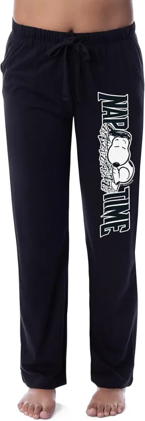 Peanuts Womens' Snoopy Nap Time Character Comic Sleep Pajama Pants