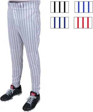 Rawlings Boys' PRO 150 Series Baseball Pants | Tapered Jogger Fit | Youth Sizes | Pinstripe | Multiple Colors