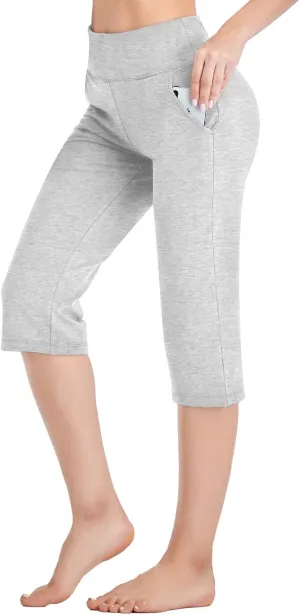 RIMLESS 7 Women's Yoga Pants with Pockets High Waist Stretch Pants Tummy Control Workout Pants