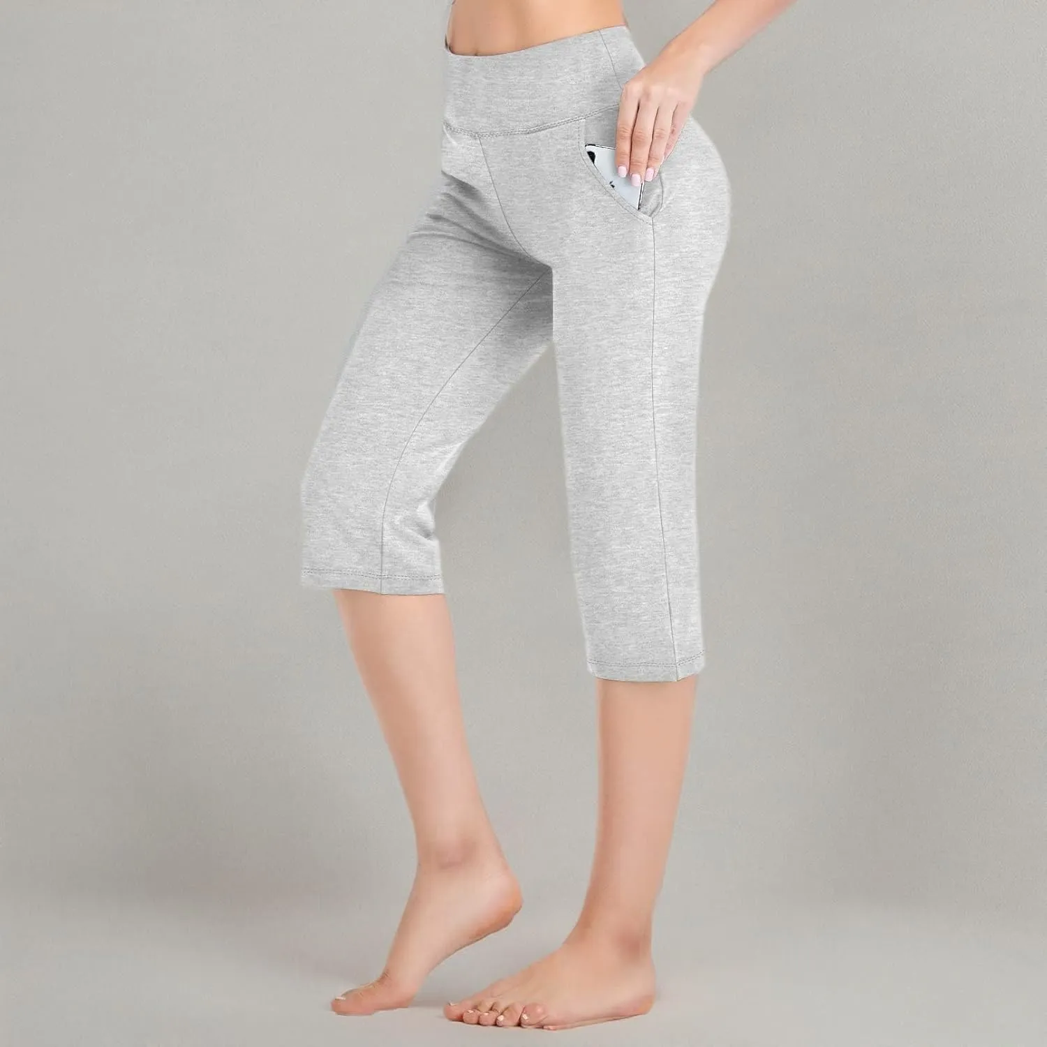 RIMLESS 7 Women's Yoga Pants with Pockets High Waist Stretch Pants Tummy Control Workout Pants