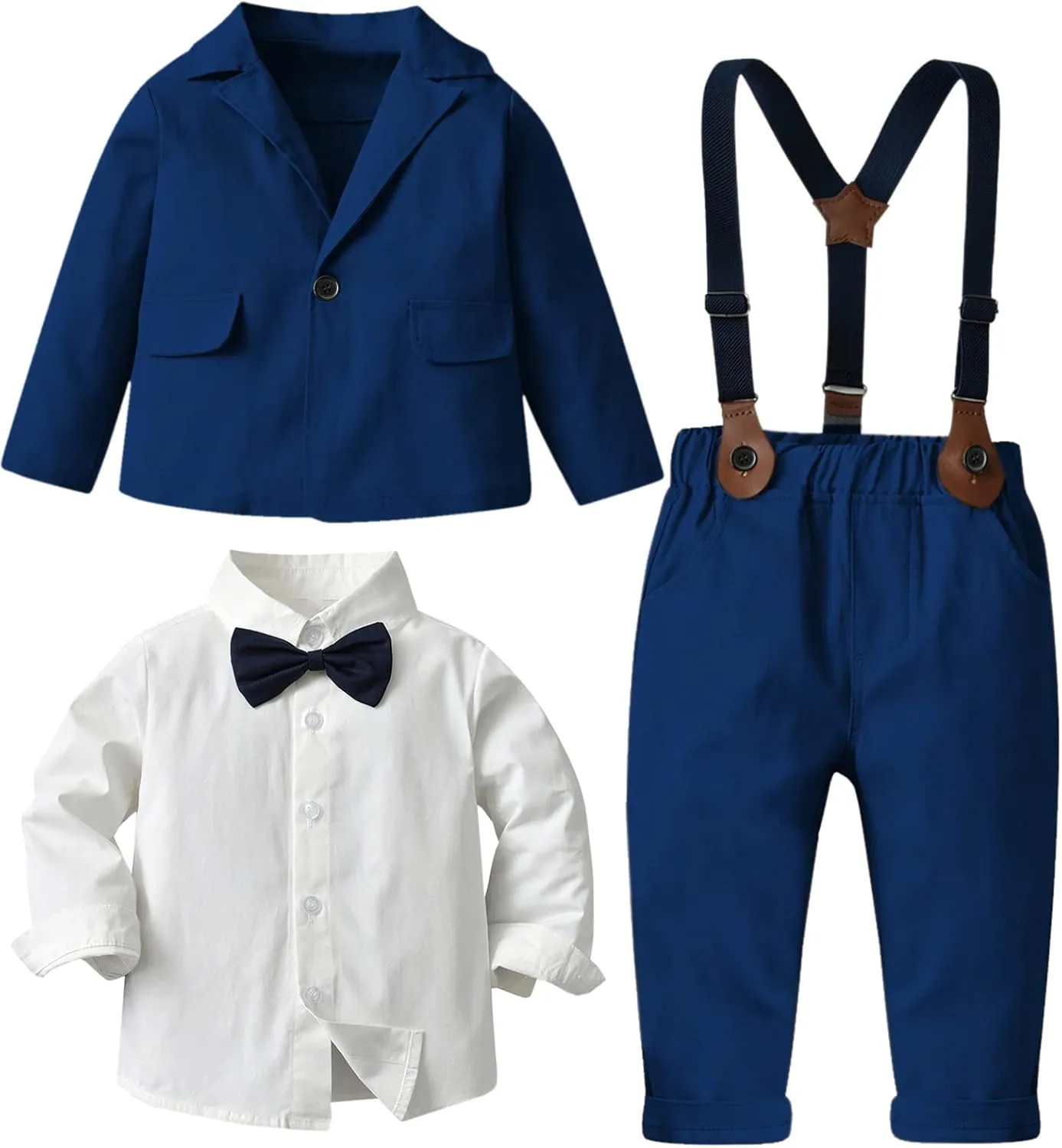 SANGTREE Baby Boys Gentleman Outfits Suits Set, 3 Months - 14 Years