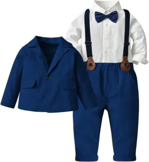 SANGTREE Baby Boys Gentleman Outfits Suits Set, 3 Months - 14 Years