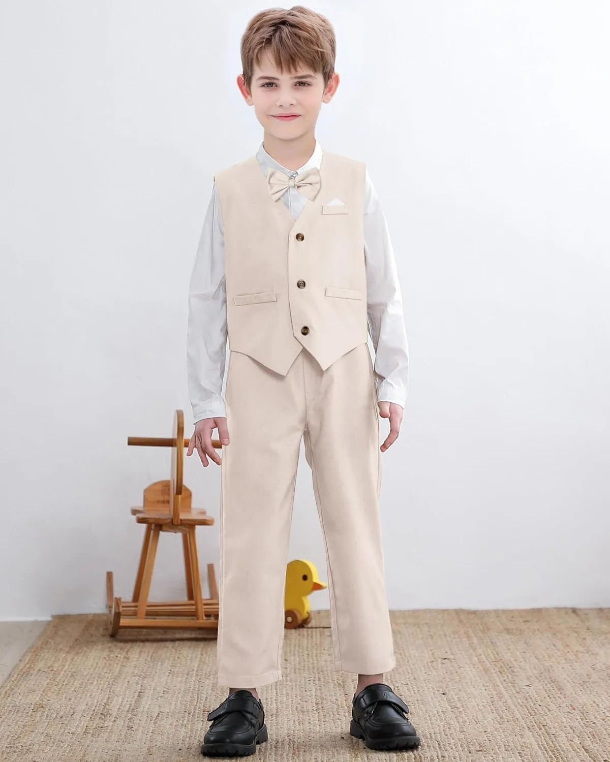 SANGTREE Baby Boys Toddler Gentleman Kids Formal Outfits Long Sleeve Suit Clothing Set 3 Months - 9 Years