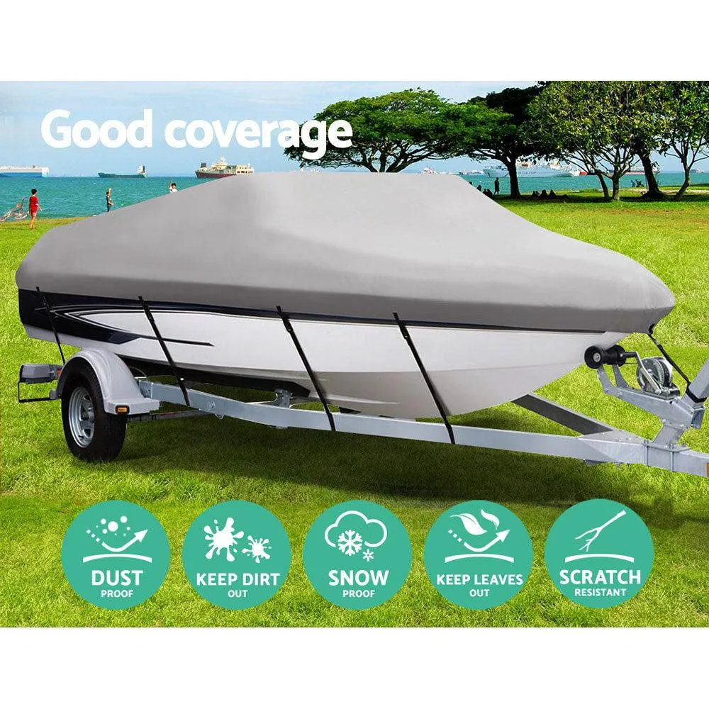 Seamanship Premium Waterproof Boat Cover - 14-16 FT -  Grey