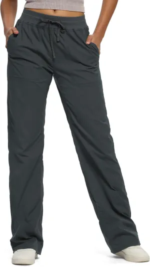 SEVEGO Women's 30"/32"/34"/36" Tall Inseam Lightweight Dance Studio Pants Ruched Workout Athletic Casual Pants