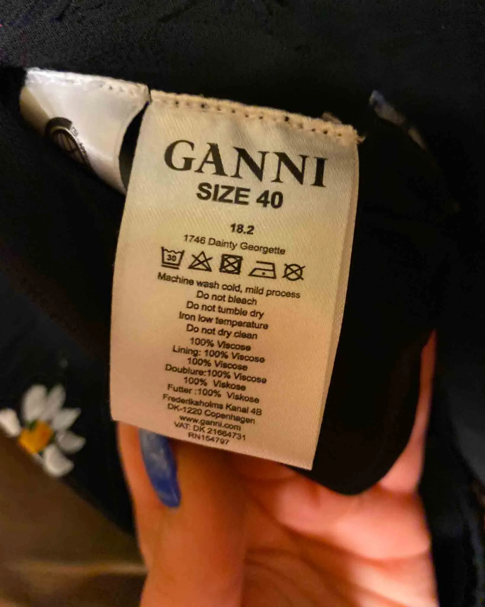 Size 12 | Ganni Dainty Georgette Floral Pants