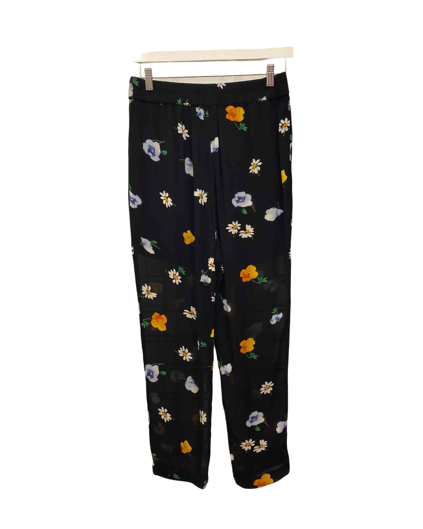 Size 12 | Ganni Dainty Georgette Floral Pants
