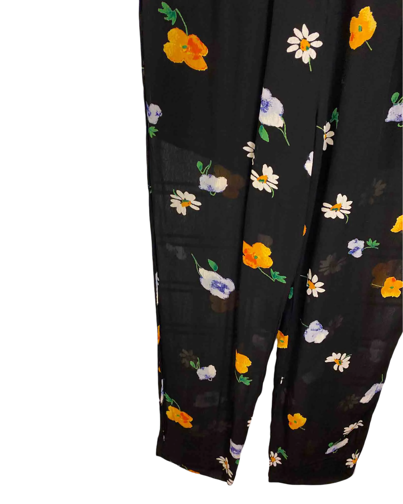 Size 12 | Ganni Dainty Georgette Floral Pants