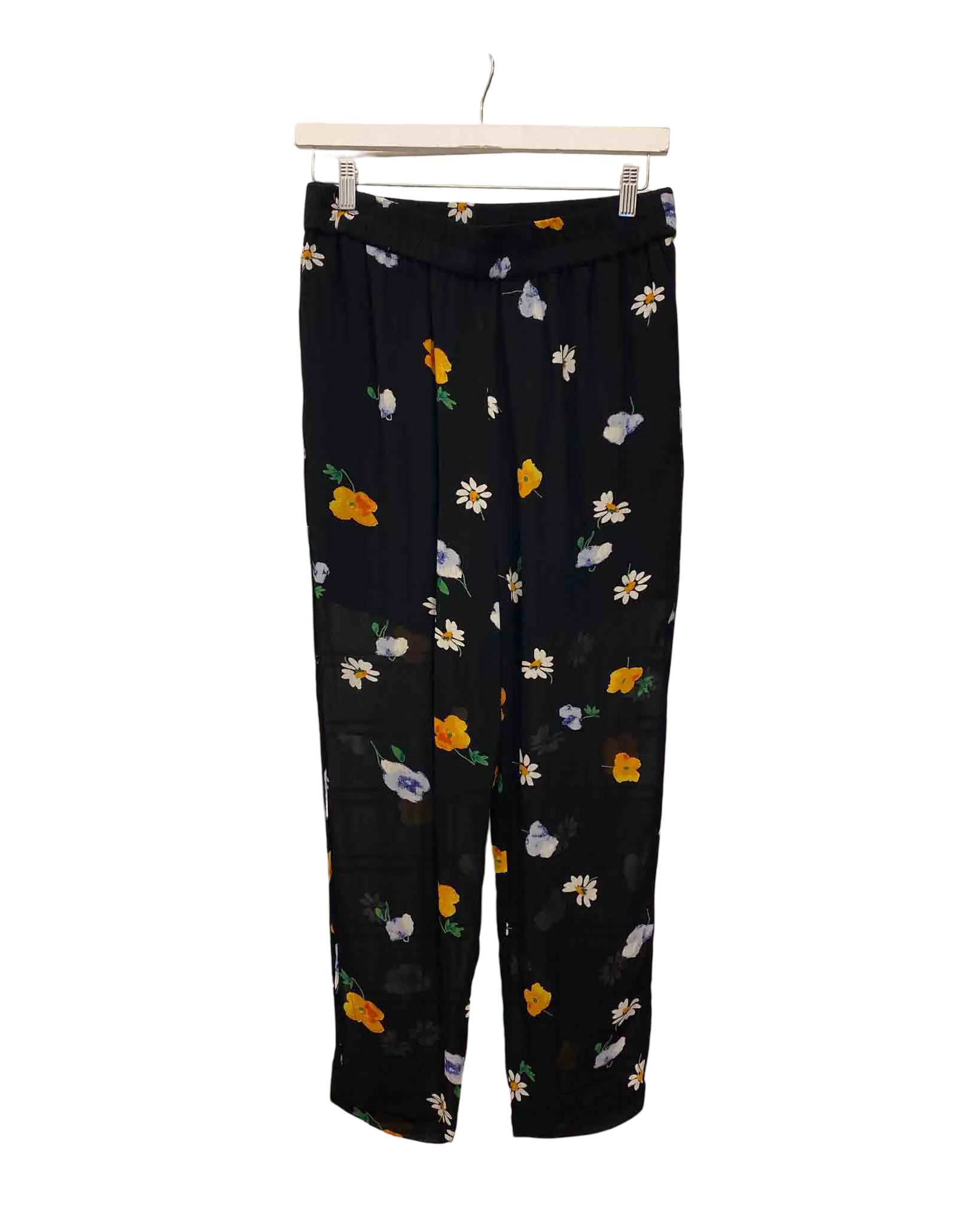 Size 12 | Ganni Dainty Georgette Floral Pants