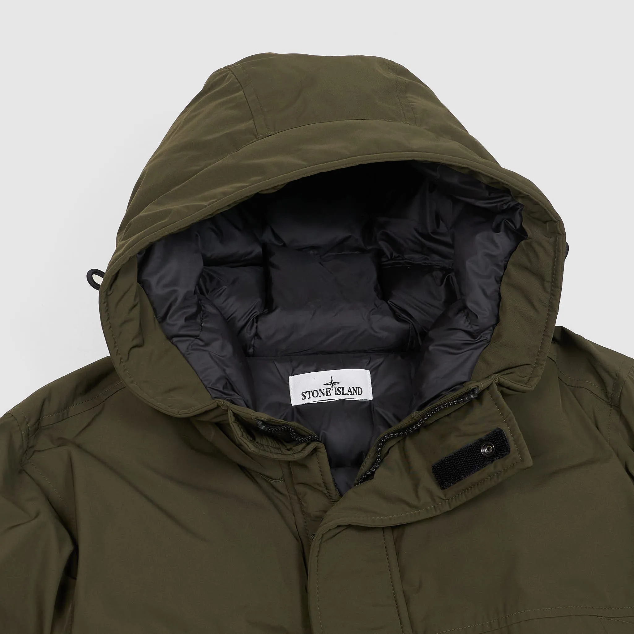 Stone Island Hooded Micro Twill Down Jacket