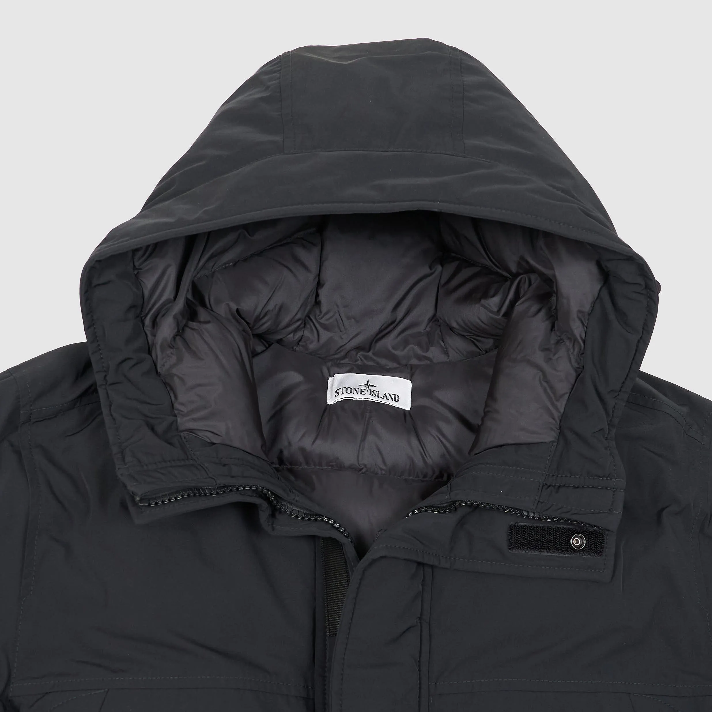 Stone Island Hooded Micro Twill Down Jacket