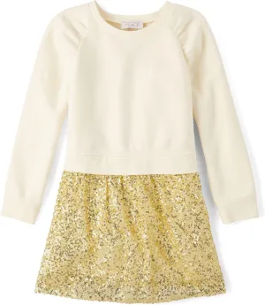 The Children's Place Girls' Long Sleeve Dressy Dresses