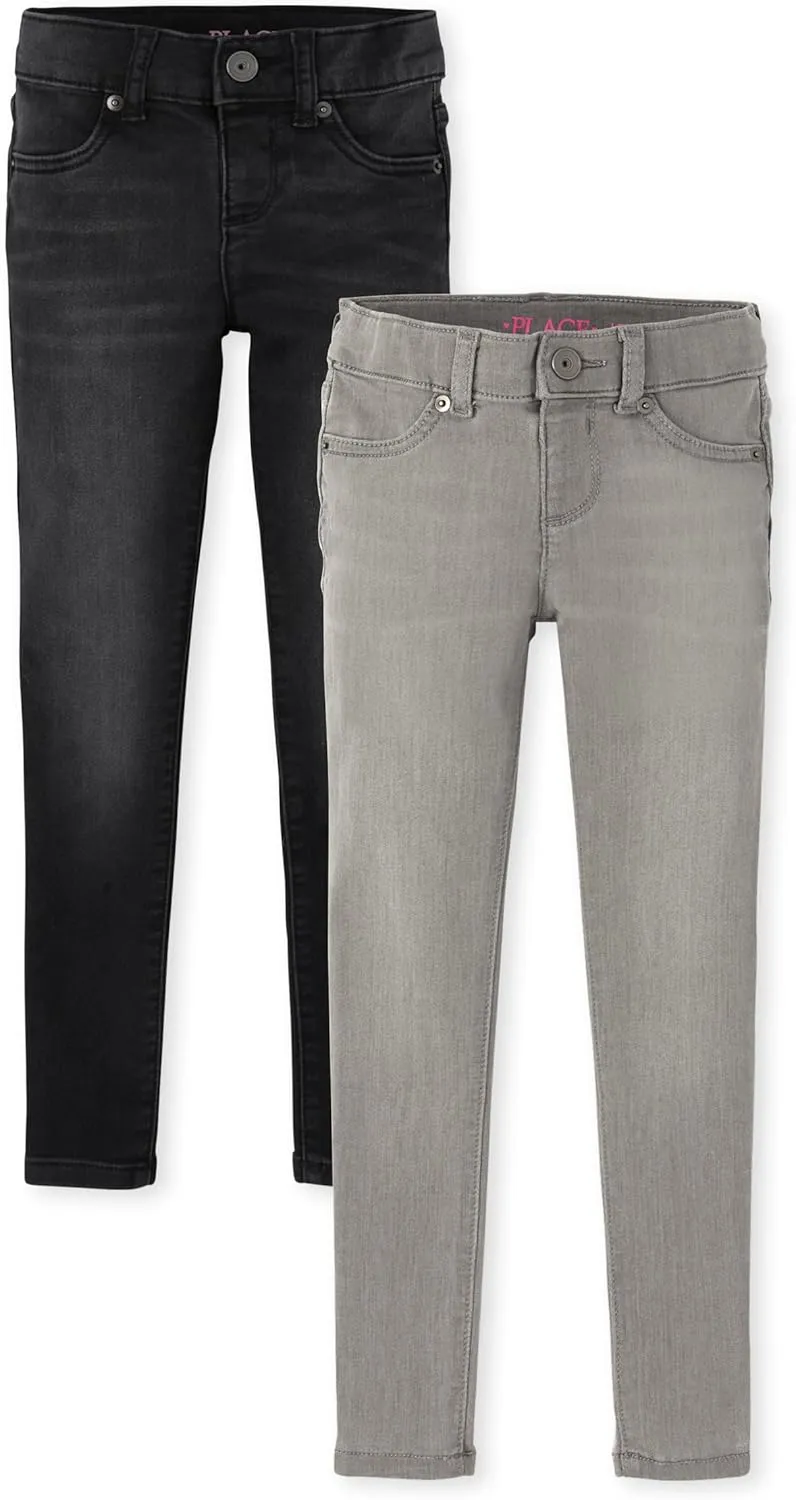 The Children's Place Girls' Stretch Pull On Denim Jeggings