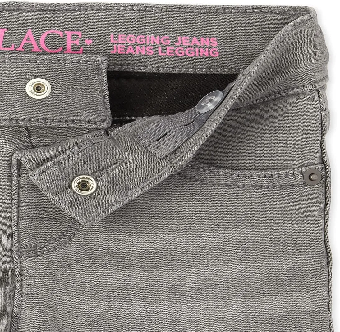 The Children's Place Girls' Stretch Pull On Denim Jeggings