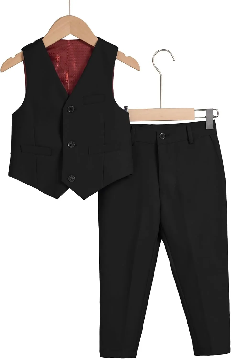 Toddler Suit for Boys Tuxedo Suit Vest and Pants Set Gentleman Outfits Infant Baby Boys Clothes Sets