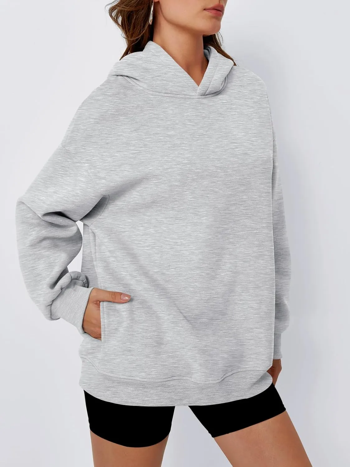 Trendy Queen Womens Oversized Hoodies Fleece Hooded Sweatshirts Casual Pullover Fall Winter Outfits Long Sleeve Tops 2025