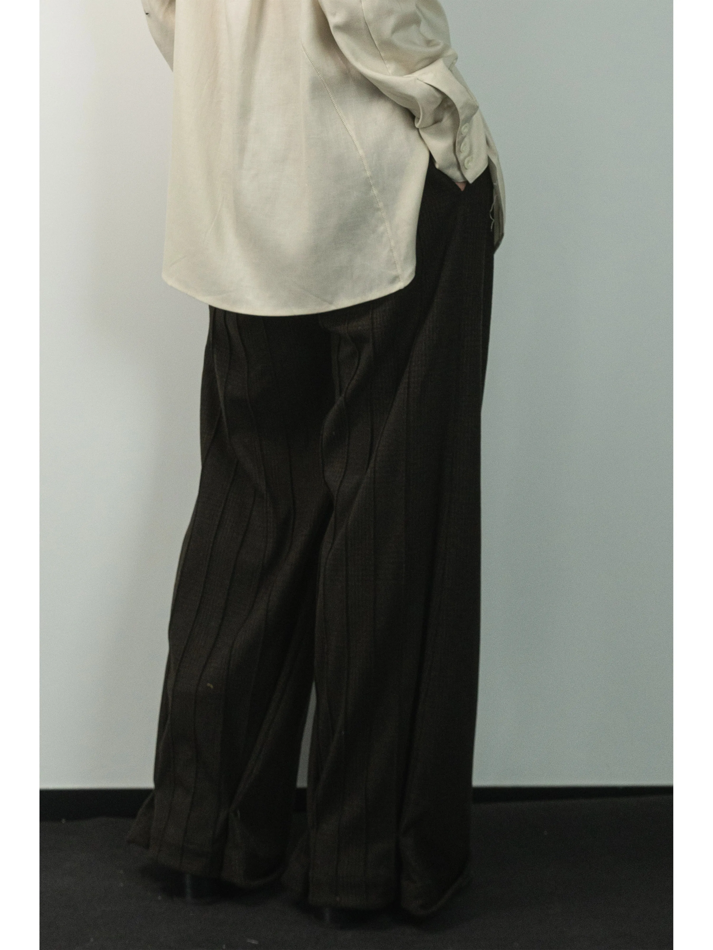 Vintage Pattern Lined Pants