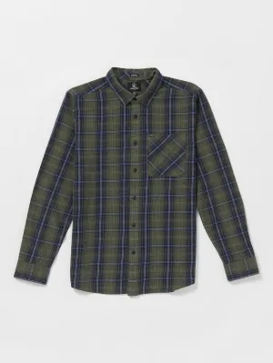 VOLCOM HEAVY TWILLS FLANNEL L/S - OLM
