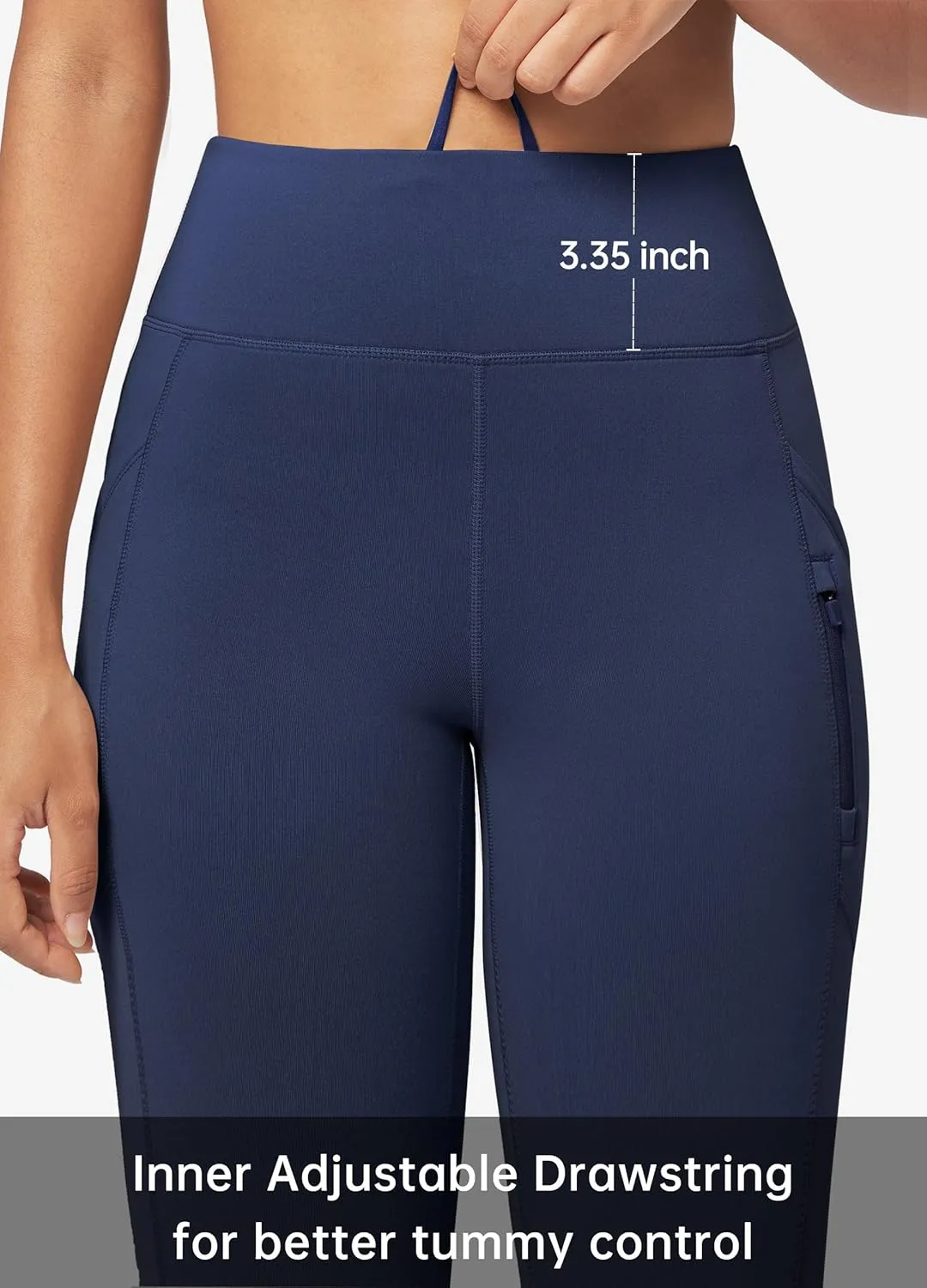 Willit Women's Fleece Lined Pants Thermal Leggings Winter Bootcut Yoga Pants Zipper Pockets Flare High Waist Water Resistant