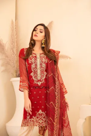 Winter Ready to Wear 3 Pcs Embroidered Collection by Arwah 02