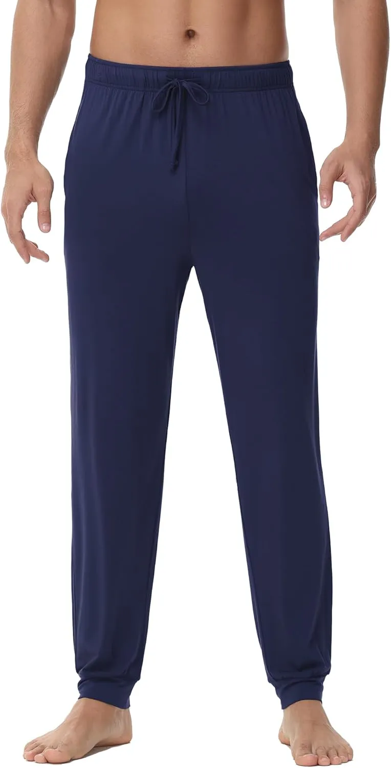 WiWi Men' s Pajama Pants Sports Bottoms Sleep Pant with Pockets-Viscose from Bamboo S-XXL