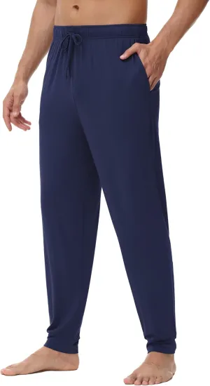 WiWi Men' s Pajama Pants Sports Bottoms Sleep Pant with Pockets-Viscose from Bamboo S-XXL