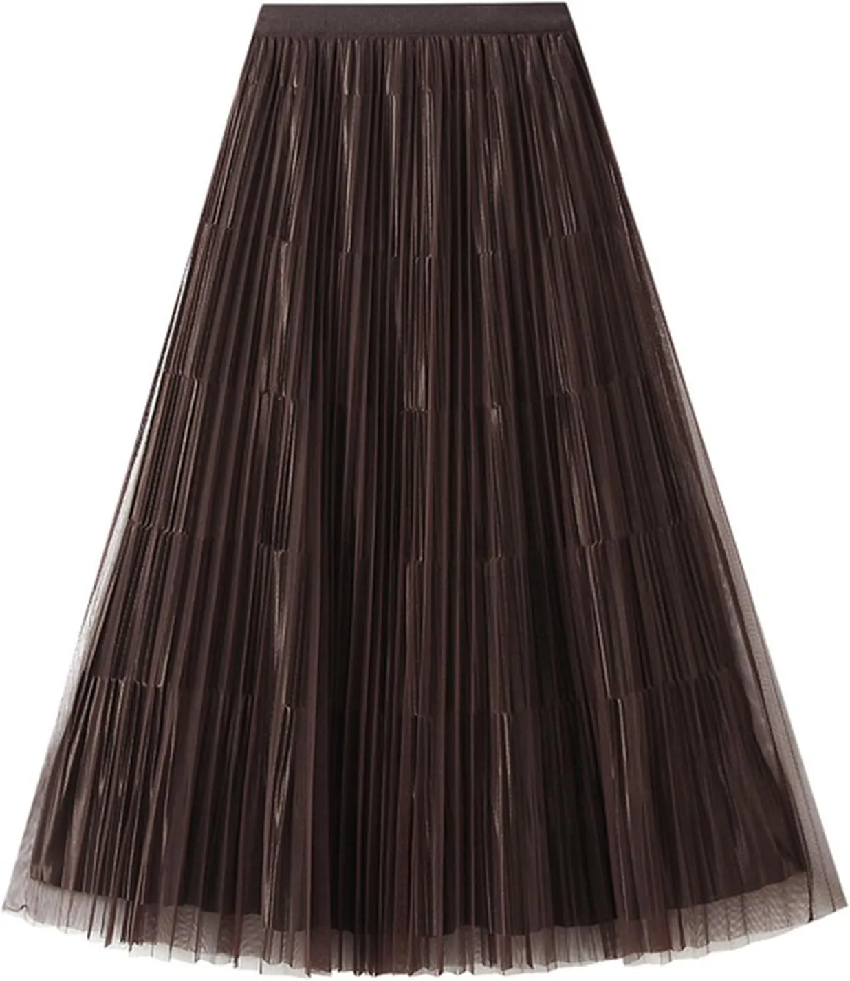 Women Mid Length Skirt Dance Party A Line High Waisted Reversible Tulle Skirt Holiday Party Midi Wrap Skirt with
