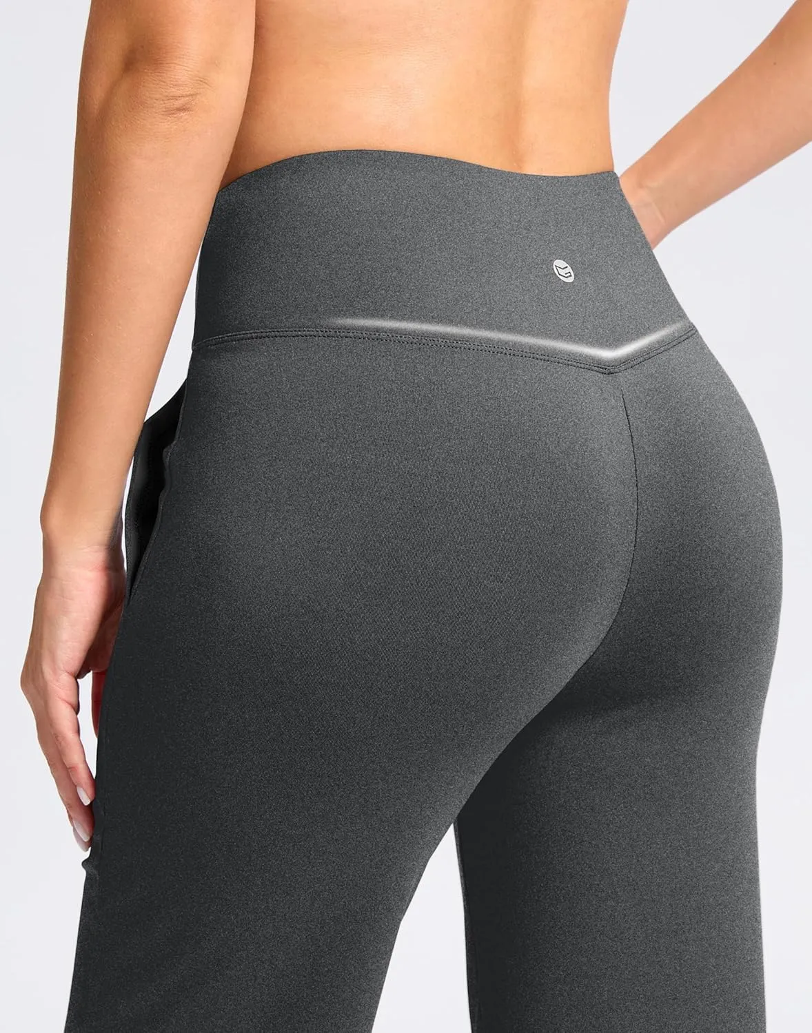 Women's Capri Pants with Pockets High Waist Yoga Pants Wide Leg Workout Crop Summer Pants for Casual, Travel, Exercise