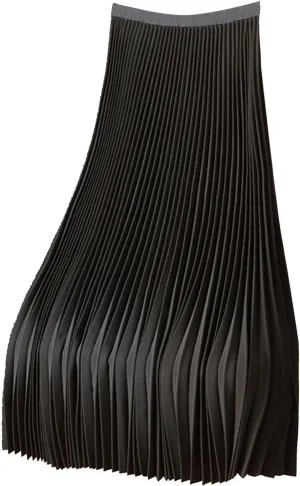 Women's Premium Accordion Pleated Maxi Skirt Flowy Shimmer High Waisted A-line Longline Skirts for Party Evening Dailywear