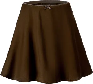 Womens Skirts Summer Dressy Casual High Waisted Ruffle A Line Silk Satin Skirts Full Skirt Long Dress