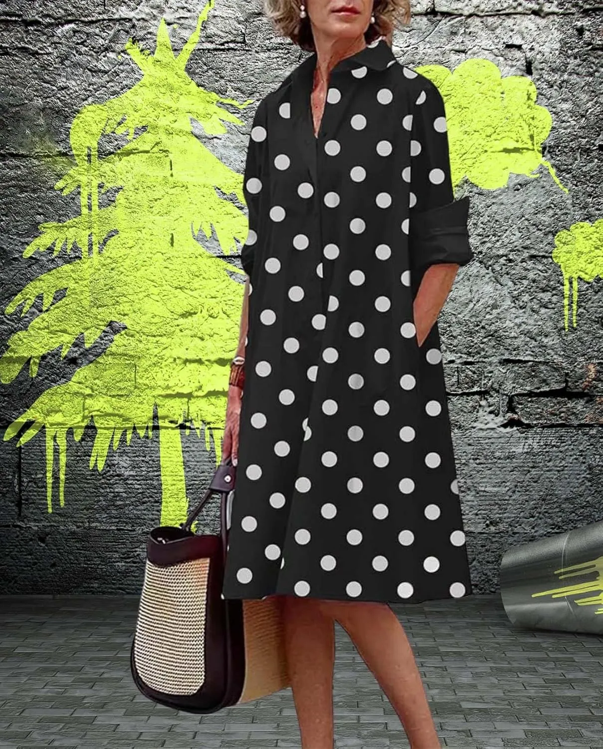 Womens Wedding Guest Button Down Dress Plus Size Linen Elegant Maxi Dress Cotton Long Lapel Shirtdress 2025 Swing