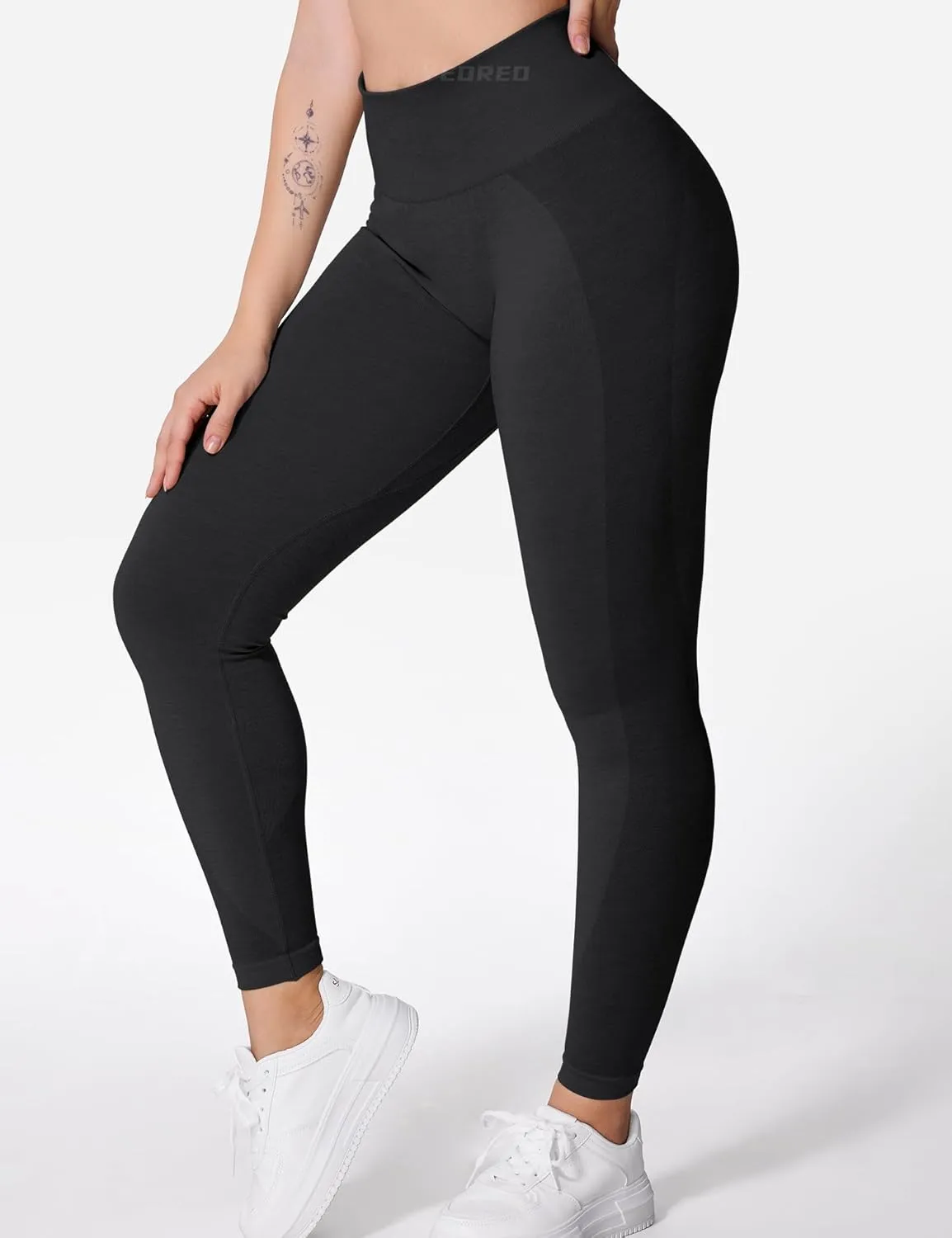 YEOREO Women Seamless Workout Leggings Contour Gym High Waist Yoga Pants