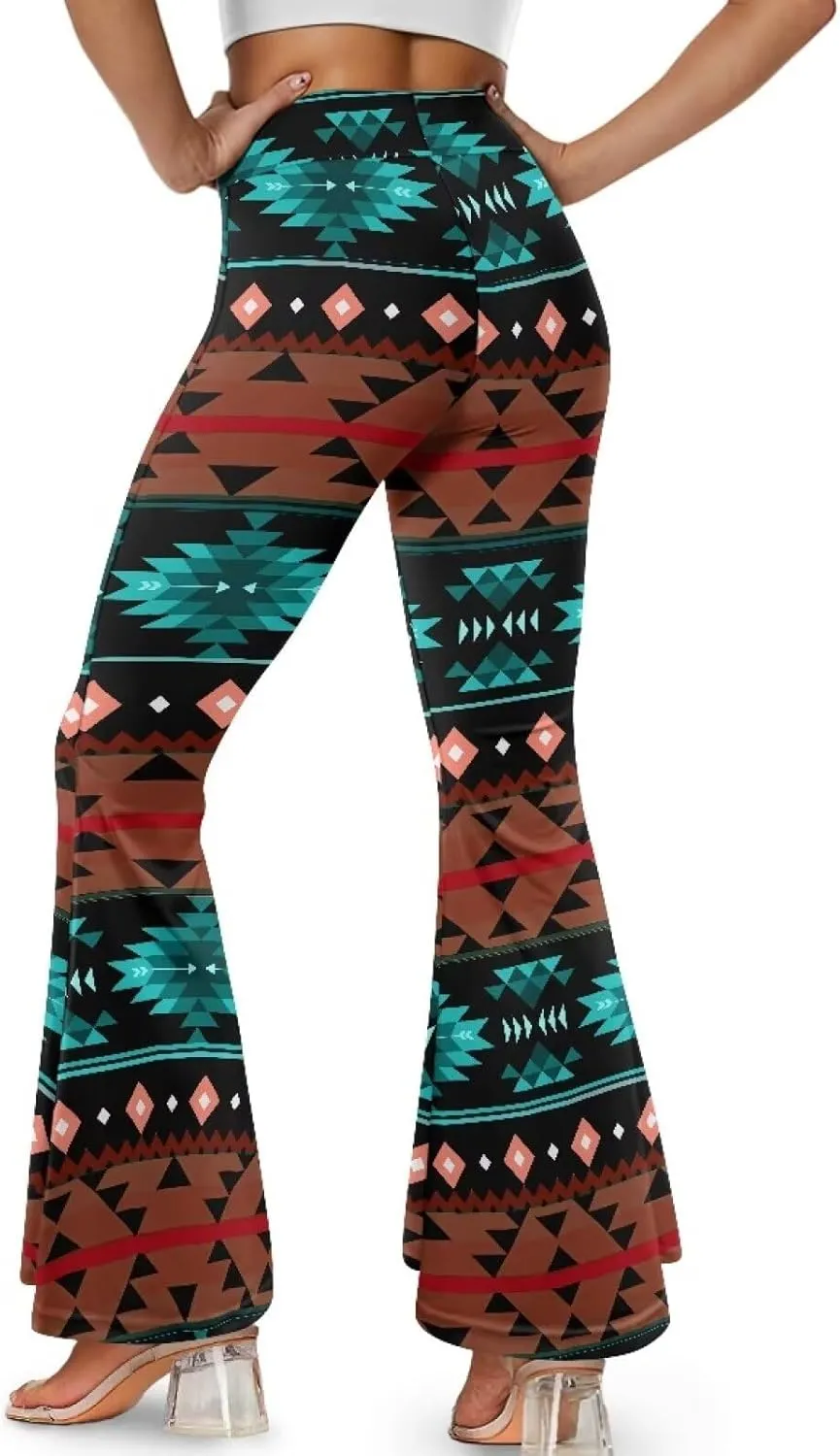Yuuxorilu Flare Workout Leggings for Women Casual High Waist Tummy Control Yoga Pants