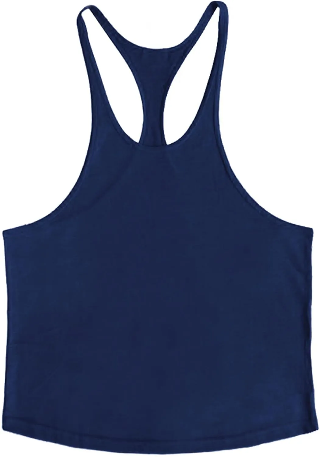 ZUEVI Men's Stringer Tank Tops Muscule Cut Bodybuilding Gym Vest Y-Back Workout Sleeveless T-Shirt