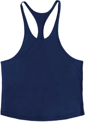 ZUEVI Men's Stringer Tank Tops Muscule Cut Bodybuilding Gym Vest Y-Back Workout Sleeveless T-Shirt